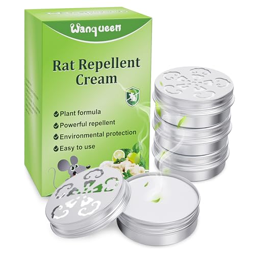 4 Pack Mouse Repellent for Car Engines, Peppermint Oil to Repel Mice and Rats, Mouse Repellent Keep...