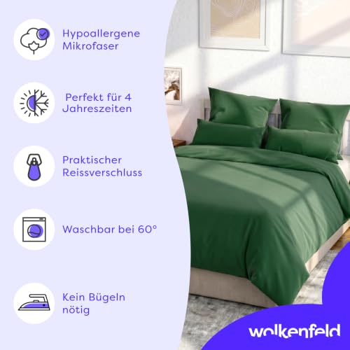 Wolkenfeld Mikrofaser Bettwäsche 135x200 cm – Kuschelig Weich, Bügelfrei & Doppelt Gebürstet – Oeko-TEX Bettwäsche-Sets… – Ansicht 3