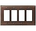 Amerock BP36521ORB Mulholland 4 Rocker Wall Plate - Oil-Rubbed Bronze