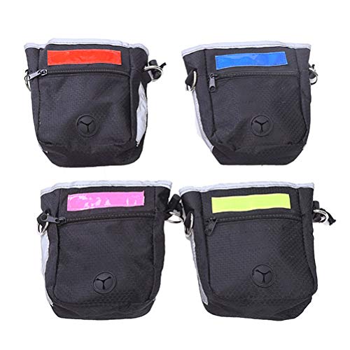 Lioobo Bolsa de tecido Oxford portátil para cães para treinamento ao ar livre, bolsos de alimentação