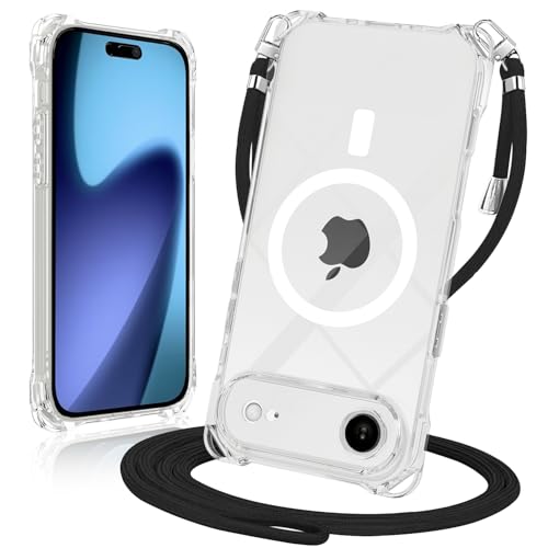 Amazon.co.jp: MagSafe対応 iPhone 17 Air用 ケースクリア ストラップ