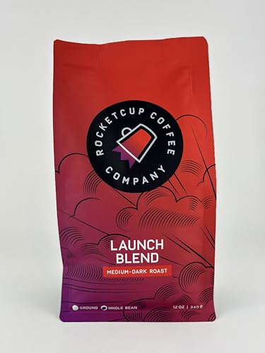 RocketCup Coffee Launch Blend café en grano tostado medio 12 oz miniatura 1