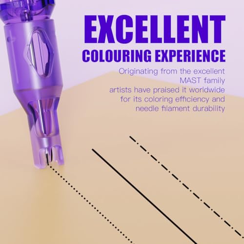 Image of Mast SMP Max 0403RL Tattoo Needle Cartridges, 20PCS, #04 0.18mm Round Liner | 3RL Ultra-Fine 3-Needle Grouping • Fine Line, Stippling, Dotwork, Micro Detail and SMP • Fits Standard Tattoo Pens and Grips.