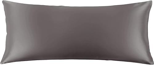 Miniatura 23 de THXSILK Funda de almohada de seda natural de 22 momme 100% seda de morera para cabello y piel, tamaño estándar 20"x26", funda de almohada de seda
