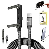 【Large Compatibilité en Tant que Station de Charge USB-C Polyvalente】: Ce câble de charge pour téléphone est compatible avec une large gamme d’appareils USB-C, y compris les smartphones, tablettes, ordinateurs portables et appareils de jeu. En tant que station de charge USB-C compacte, il combine un câble de charge rapide et un support pratique en un seul produit – idéal pour le bureau, la table de chevet ou les bagages de voyage.