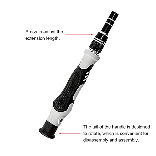 yeacher Conjunto de caixas de ferramentas domésticas 115-em-1 com ferramentas de hardware multifunci