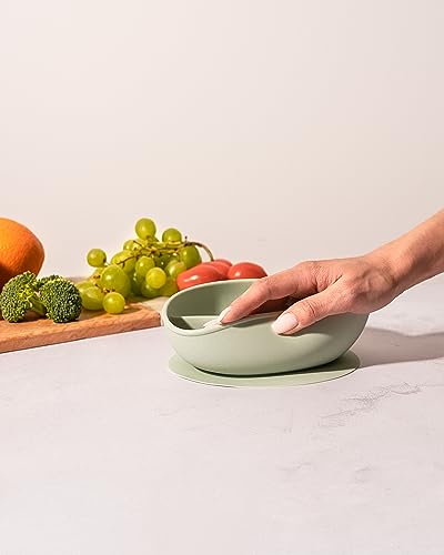 Hippypotamus Suction Bowls With Lids & Utensils - Baby & Toddler - 100% Food-Grade Silicone Divided Bowls - Bpa Free - Dishwasher Safe - Set Of 2 (Blush/Nude) #TOP5