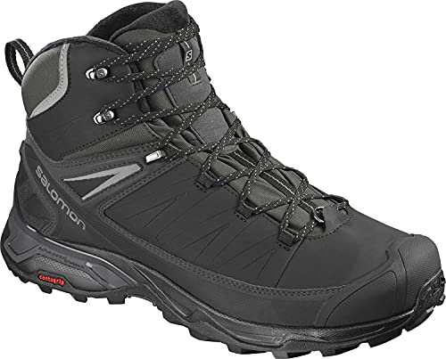Salomon Herren X Ultra Mid Winter CSWP Schnee, Schwarz/Phantom/leiser Schirm, 42...
