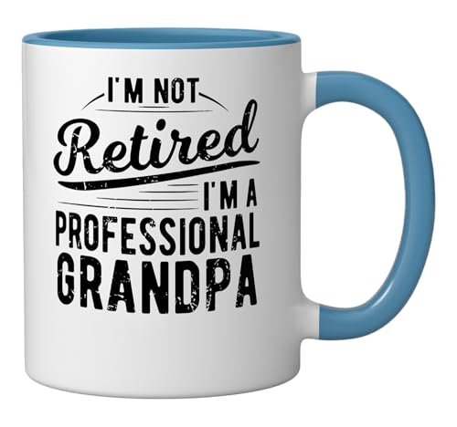 Taza Cerámica Profesional Abuelo Azul/Blanco miniatura 2