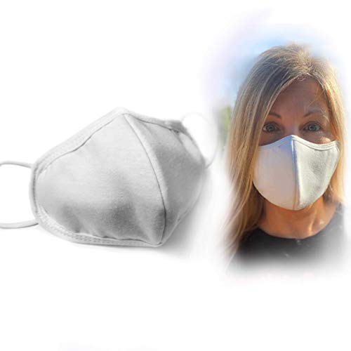 Fabric Unisex Facemask Size Medium - Protective Washable & Reusable Facemasks, Durable Built-in