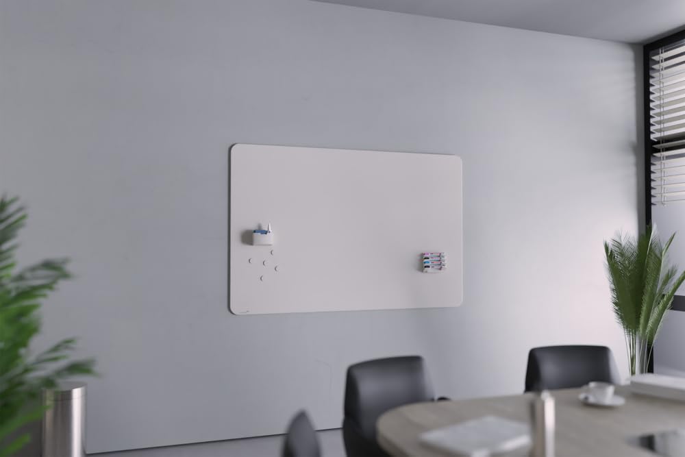 Legamaster Glasboard Zubehörhalter in Warm Grey – Starker Neodym-Magnet Ideal für organisierte Arbeitsbereiche