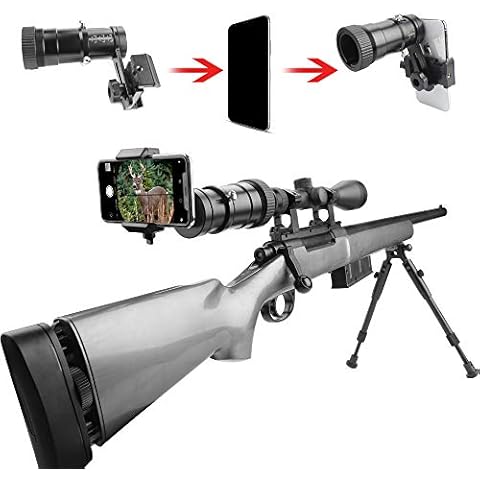 SOLOMARK Rifle Scope Smartphone Adapter, Quick Telescopic Focus Adjuster and Wrap Gun Scope (Out Diameter of Eyepiece Within 37-46mm) Adapter Record Hunting Moment by Phone Cover