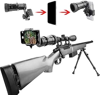 SOLOMARK Rifle Scope Smartphone Adapter, Quick Telescopic Focus Adjuster and Wrap Gun Scope (Out Diameter of Eyepiece Within 37-46mm) Adapter Record Hunting Moment by Phone