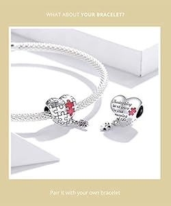 Annmors Herz Anhänger 925 Sterling Silber - Family Love Charm Für Armbänder