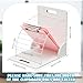 Sintuff 2 Pcs Clipboard Holder Wood Metal Clipboard Organizer White Clipboard Stand Clipboard Storage Rack for Classroom Office School Teacher Desk File Organization Supplies, Assembly Required