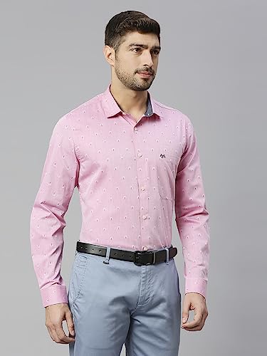 Image of Thomas Scott Men's Cotton Slim Fit 100% Formal Shirt with Spread Collar and Full Sleeves