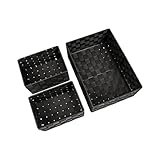 Photo Gallery avilia set 3 cesti portaoggetti per bagno - kit ceste portaoggetti per salotto in diverse dimensioni, in polipropilene, 21x12.5x15cm, 34.5x13x24cm, nero Photo Gallery avilia set 3 cesti portaoggetti per bagno - kit ceste portaoggetti per salotto in diverse dimensioni, in polipropilene, 21x12.5x15cm, 34.5x13x24cm, nero