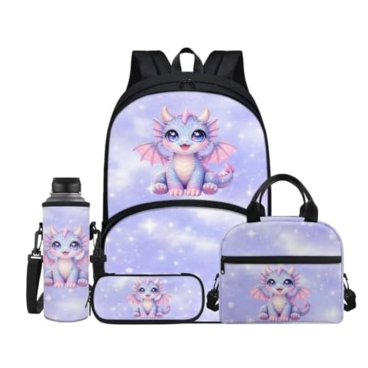 Forchrinse Dragon 4-in-1 Kids Backpack Set