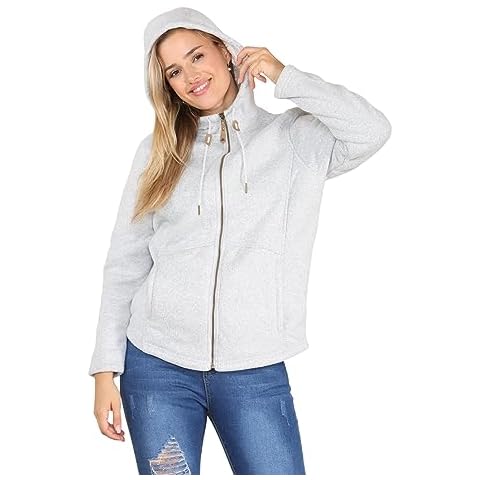 WJL Ladies Hooded Sherpa Fleece Jacket Cover