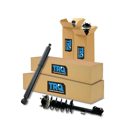 Image of TRQ Front and Rear Complete Strut Assembly & Shock Absorber Kit Complete Strut & Coil Spring Assembly Compatible with 2001-2007 Ford Escape 2001-2006 Mazda Tribute 2005-2007 Mercury Mariner