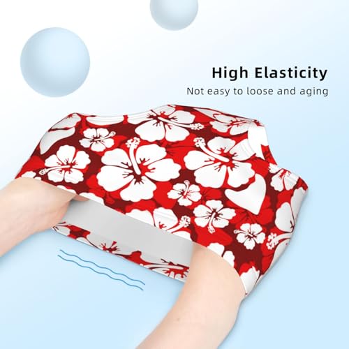 Hawaiian Red Hibiscus Girls' Underwear Soft Cotton Little Girls Panties Comfort Briefs4