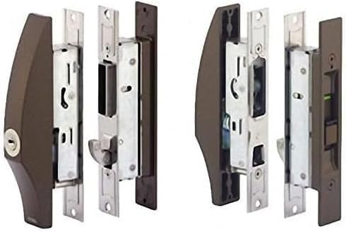 取替引戸錠 ディンプルキー5本付 引き違い ブロンズ色(CB)