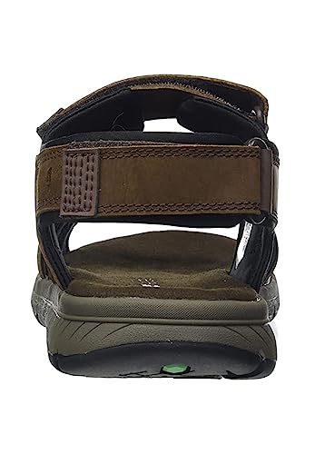 Timberland Governor's Island Men's Leather Strap Sandal (Dark Brown Nubuck, 7)4