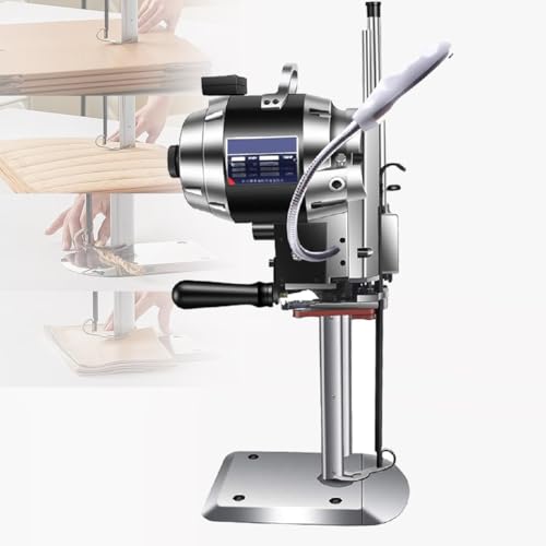 IYUESQ Máquina cortadora de Tela con Cuchilla Recta de 6/8/10 Pulgadas, cortadora Vertical de Tela con luz LED, para Tela, Ropa, Cuero y Papel, 8 Pulgadas