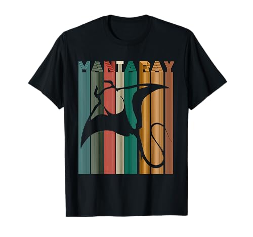 Vintage Manta Ray T-Shirt Retro Manta Shirt Damen Herren Kinder T-Shirt
