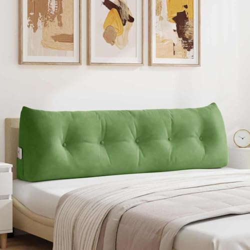 Coussin de lecture grand format en velours pour lit double 160cm - 2