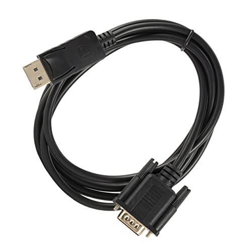 HOLIDYOYO 1.8M Displayport to Vga Cable Gold Plated to Vga Converter for Monitors and Projectors Compact and Lightweight Design Reliable Performance for Video Output