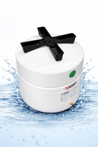 Image of Kisan 4.5 Gallon Reverse Osmosis Water Storage Tank - Food Grade Pressurized Water Tank for Under-Sink RO Systems - 1 /4 inch NPT Connection