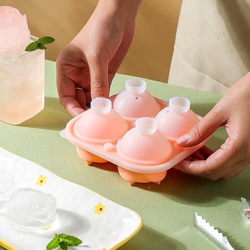 Molde para cubos de hielo 3D flor silicona alimentaria miniatura 6