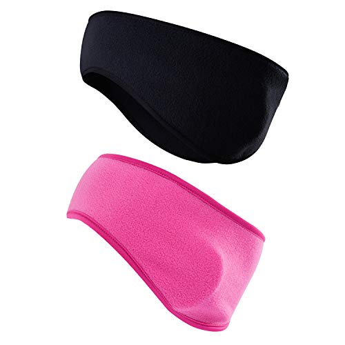 Image of Fleece Ear Warmers /Muffs Headband for Men & Women Kids Perfect for Winter Running Yoga Skiing Work Out Riding Bike in Cold and Freezing Days