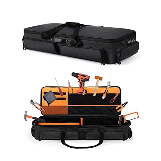 ISSYAUTO Under Seat Storage Bag for F150 SuperCrew Cab, Dodge Ram Crew Cab, Full Size Trucks Under Seat Organizer with Detachable Dividers