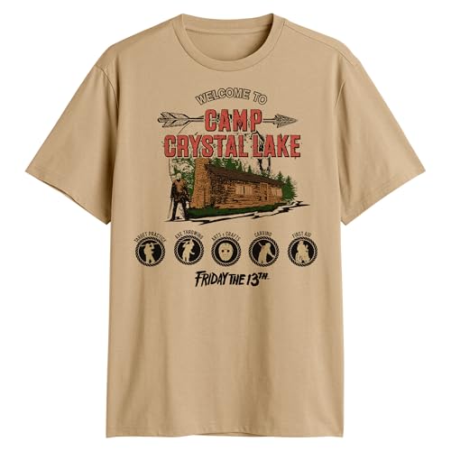 FRIDAY THE 13TH Welcome to Camp Crystal Lake Jason Mens Adult T-Shirt