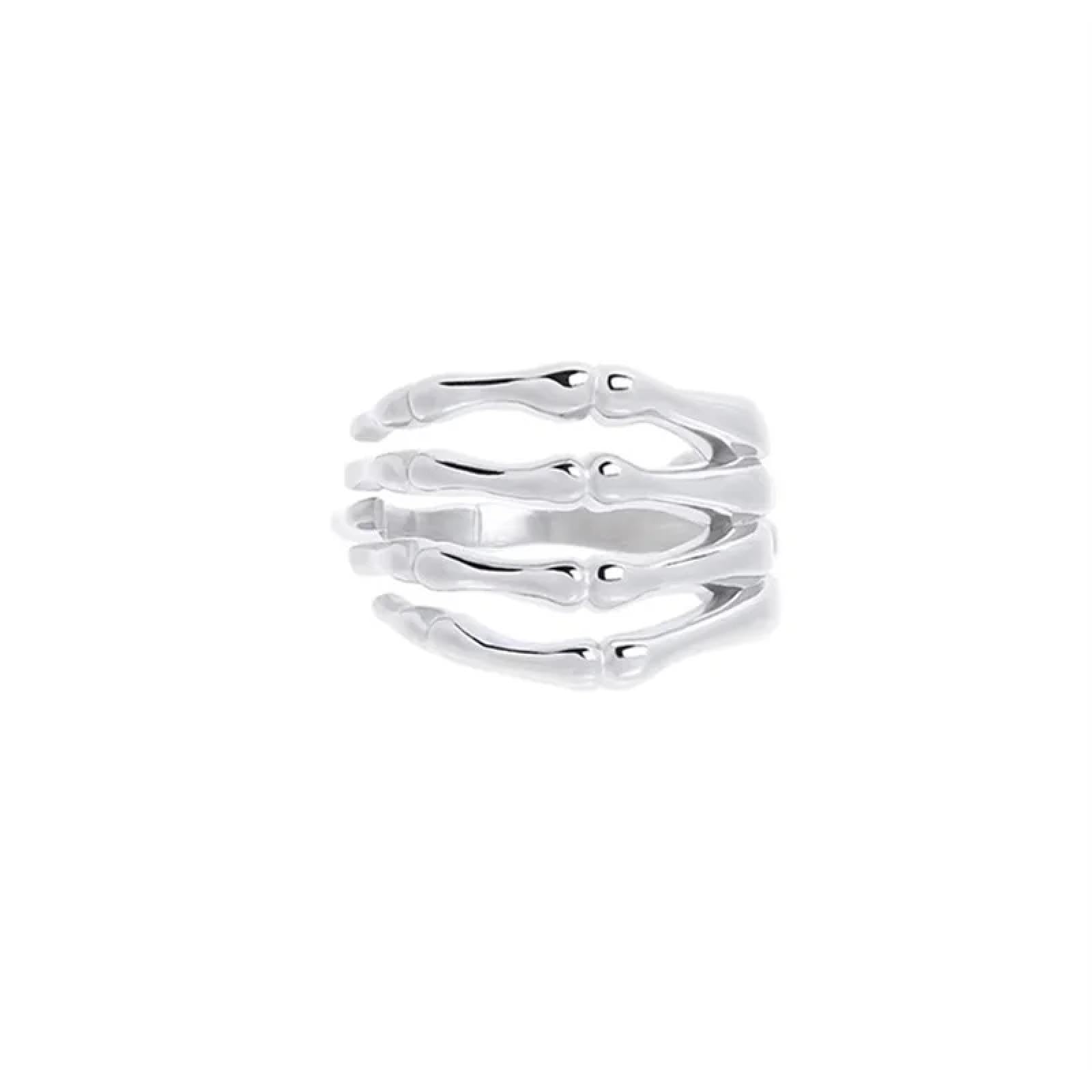 Ring Ringe Damen Bijouterie Herren Dunkler Stil Nischendesign Finger Palmen Knochen Ringe Herren Und Damen High-End Sinn Paar Accessoires Schmuck
