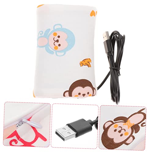 Toddmomy Manga Portátil Para Mamadeira 2 Peças Em Aquecedor De Macaco Recém-Nascido Fora De USB Aque