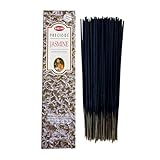 Varillas de Incienso HEM Jasmine - 1 Paquete de 100 g (80-90 Varillas) - Aromaterapia - Meditación - Yoga - Packaging EcoFriendly