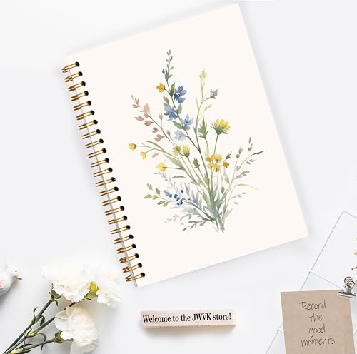 Carnet de notes A5 fleurs sauvages et journal intime esthétique rétro - 3