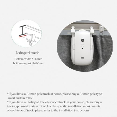 Smart Automatic Curtain Opener and Closer for Roman, I-Shaped, and U-Shaped Tracks - Remote-Controlled Electric Curtain Device - Image 4