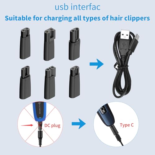 image for Czepa Electric Shaver Power Cord 5V USB Replacement Charger Cable for 