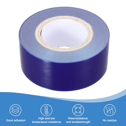 Image of PATIKIL Removable Protective Film Tape, 2.4 Inch x 656 ft PE Surface Protective Scratch Film Tape Roll for Furniture Electrical Appliances Plastic Hardware Low Stickiness, Blue