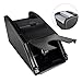 Cutycaty Automatic Electronic Card Casino Shuffler, Luxury Leather and Plastic Grain Professional Casino Poker Cards Shuffle Machine, Rotating Card Dealer Machine 2in1 Electric Shuffle Tool