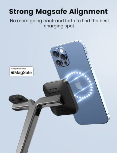 Image of Wireless Charger for MagSafe, 3 in 1 Charging Station for Apple, Magnetic Wireless Charging Stand for iPhone 14 /13 /12 Series, Apple Watch Ultra /8 /SE /7 /6 /5, AirPods 2 /3 /Pro /Pro 2