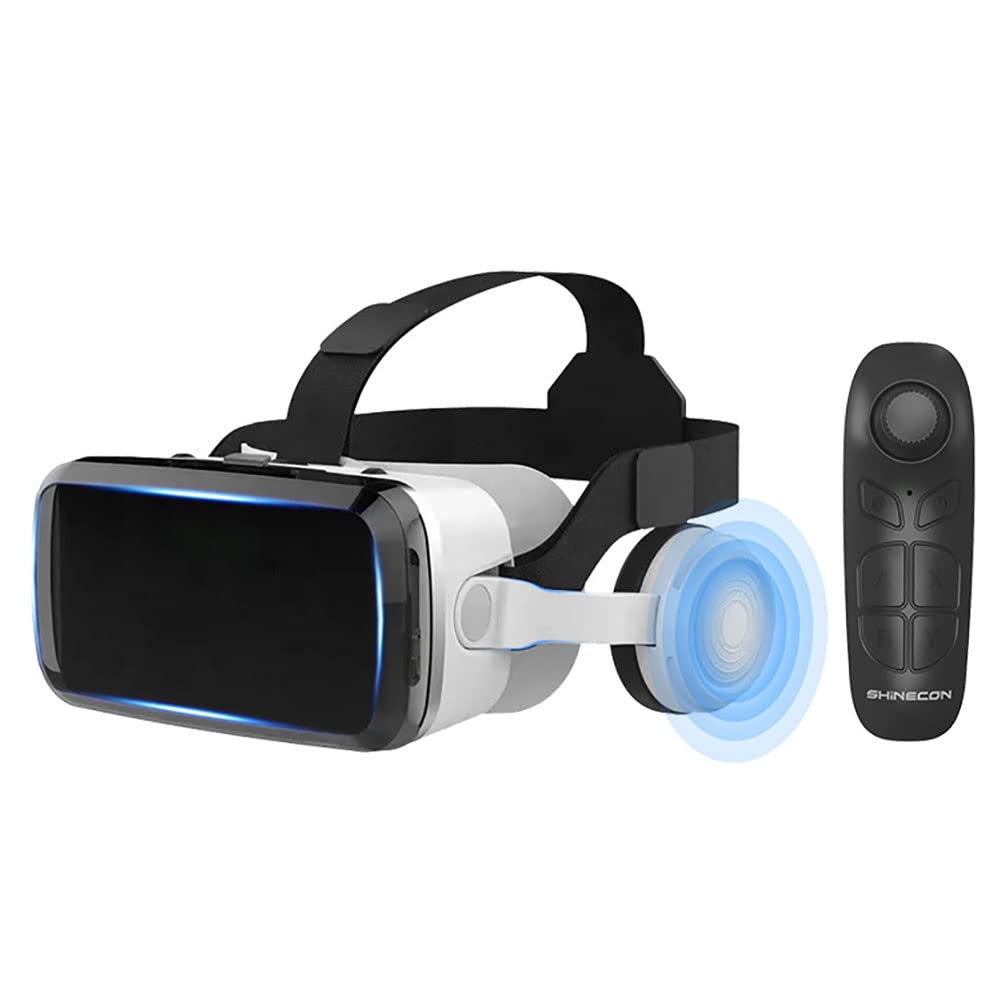 Zestaw słuchawkowy VR All-In-One, gogle VR z kontrolerem, zestaw słuchawkowy HD do wirtualnej rzeczywistości z gamepadem, okulary VR do telewizji, filmów i gier wideo