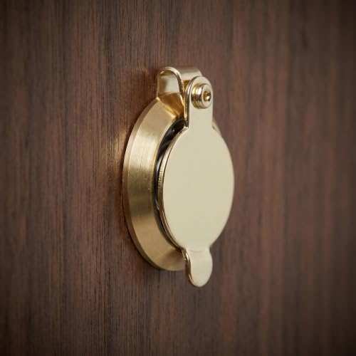 Toddmomy 5pcs Cobertores para Mirilla: Cubierta de Mirilla de Cobre para Puerta - Protección de Privacidad - Protector Contra Espionaje - Seguridad para Apartamento miniatura 6