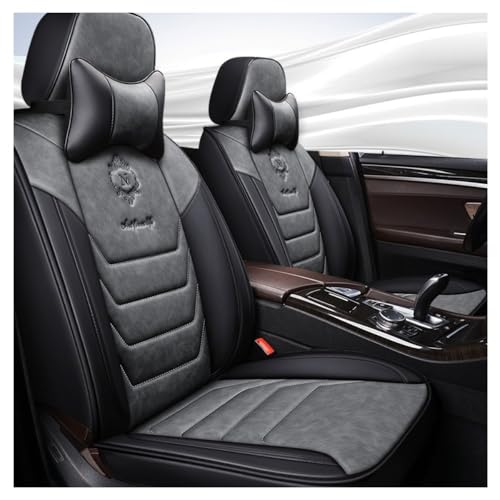 Housses de siège Renault Megane Hatchback en textile respirant anti-usure gris luxe