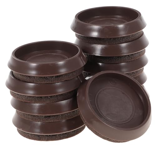 GANAZONO 10個 防滑脚?カップ フェルト付き床保護家具ストッパー 約 キャスター固定 椅子 ソファ テーブル対応 傷防止 滑り止め家具保護パッ