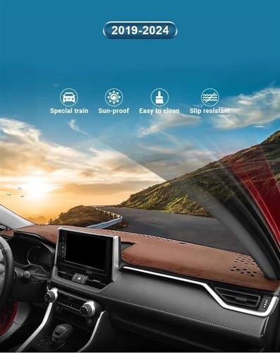 Cubierta para salpicadero de coche Rav4 que evita reflejos y calor solar 2